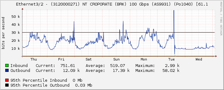 Ethernet3/2 - (3120000271) NT CROPORATE (BRK) 100 Gbps (AS9931) (Po1040) [61.1
