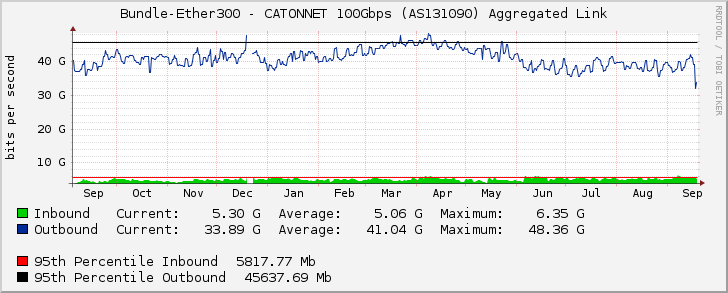 Bundle-Ether300 - CATONNET 100Gbps (AS131090) Aggregated Link